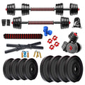 Bodyfit Adjustable Dumbbell Set Combo Kit, Gym Set Strength Training Set With Weight Plates. (10Kg Gym Set)