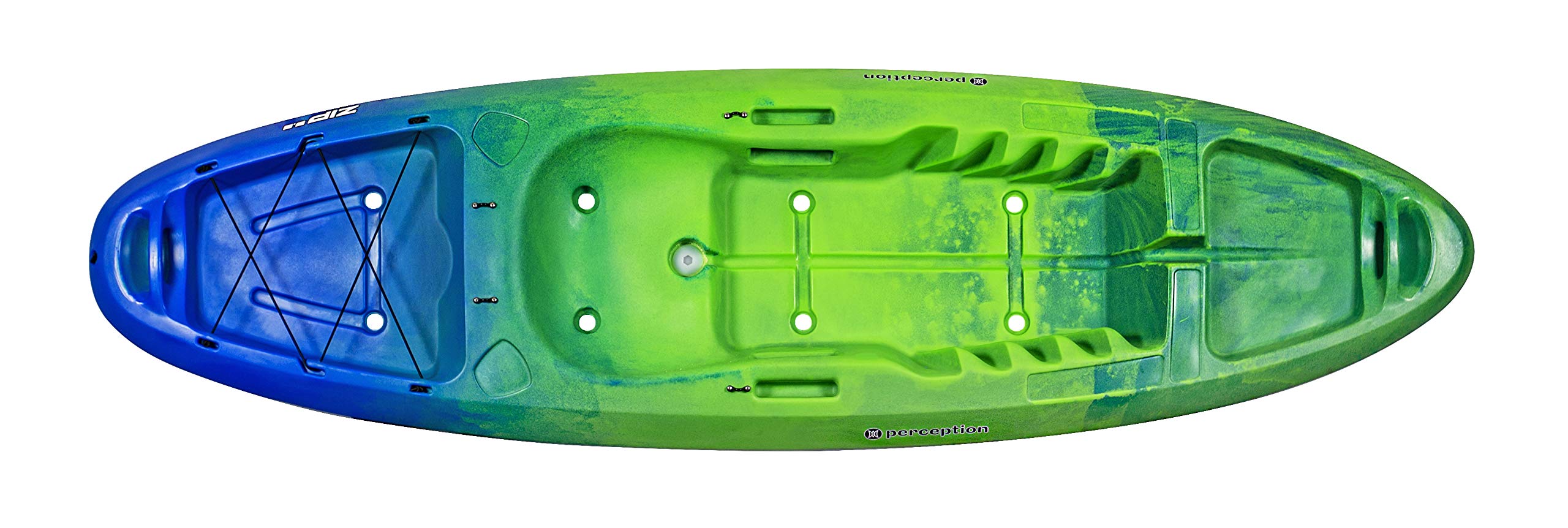 perception Kayaks Zip 9.5 | Sit on Top Kayak for All-Around Fun | Stable and Fast | Rear Storage with Tie Downs | 9 6 | Earth