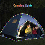 Yeguo Christmas Lights Solar, 2 Pack Each 33Ft 100 Led Rope Lights Outdoor Waterproof, 8 Modes String Lights Clear Pvc Tube For