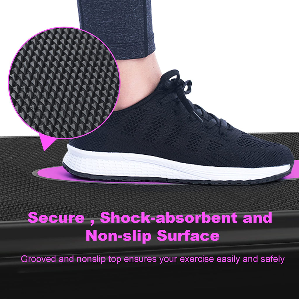 Kl Klb Sport 30'' Adjustable Workout Aerobic Stepper In Fitness & Exercise Step Platform Trainer Stepper W/Risers For Strength,