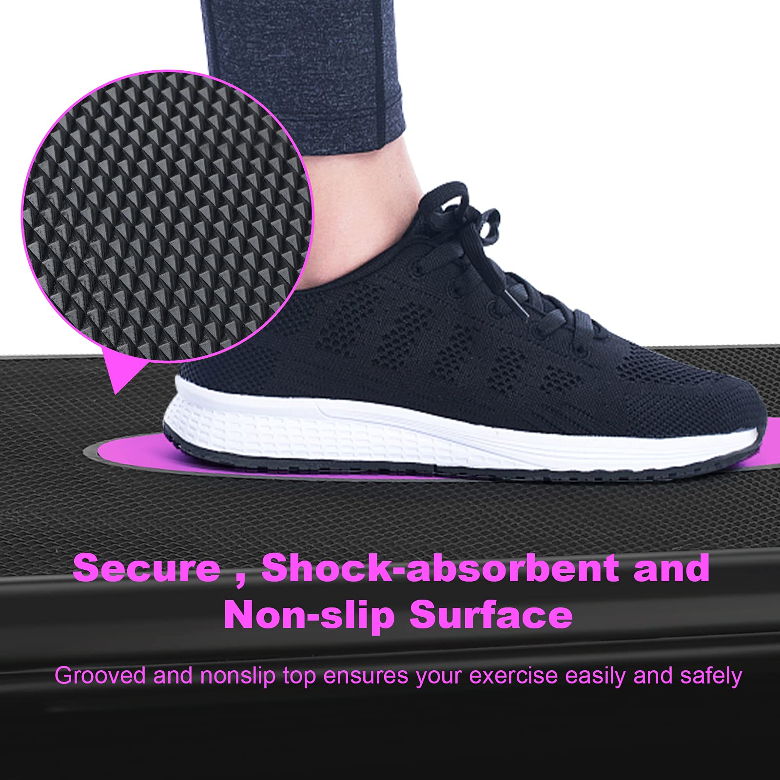Kl Klb Sport 30'' Adjustable Workout Aerobic Stepper In Fitness & Exercise Step Platform Trainer Stepper W/Risers For Strength,