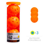 Franklin Sports Outdoor Pickleballs - X-40 Pickleball Balls - Usa Pickleball (Usapa) Approved - 3 Pack Outside Pickleballs - Lav