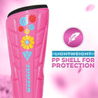 Vizari Blossom Soccer Shin Guards for Kids & Adult with One Pair of Socks - Pink - Vizari Sports