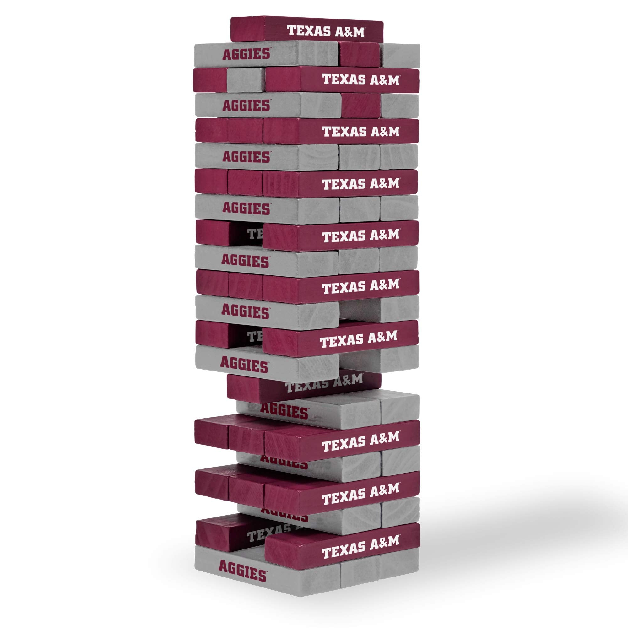 Wild Sports NCAA Texas A&M Aggies Table Top Stackers 3 x 1 x .5, Team Color