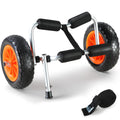 VEVOR Kayak Cart, 250lbs Load Capacity, Foldable Kayak Dolly Aluminum Kayak Wheels with 10 Solid Tires for Kayaks Carrier Cano