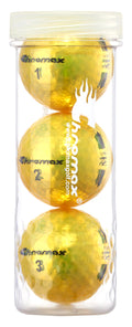 Chromax Metallic M5 Colored Golf Balls (3 Pack Tube), Yellow