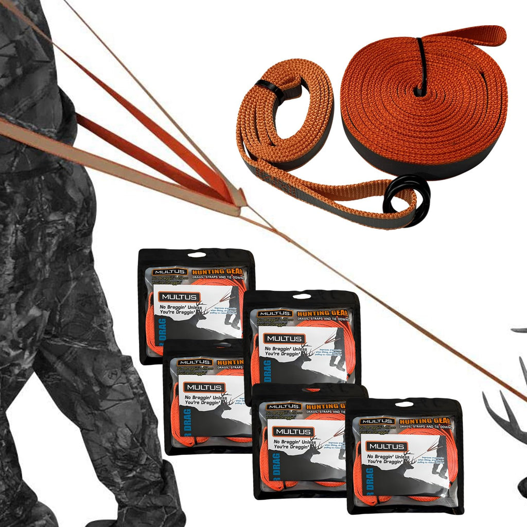Multus Deer Drag Harness Quick And Easy To Use Hunting Gear For Deer Hunters - 5 Pack