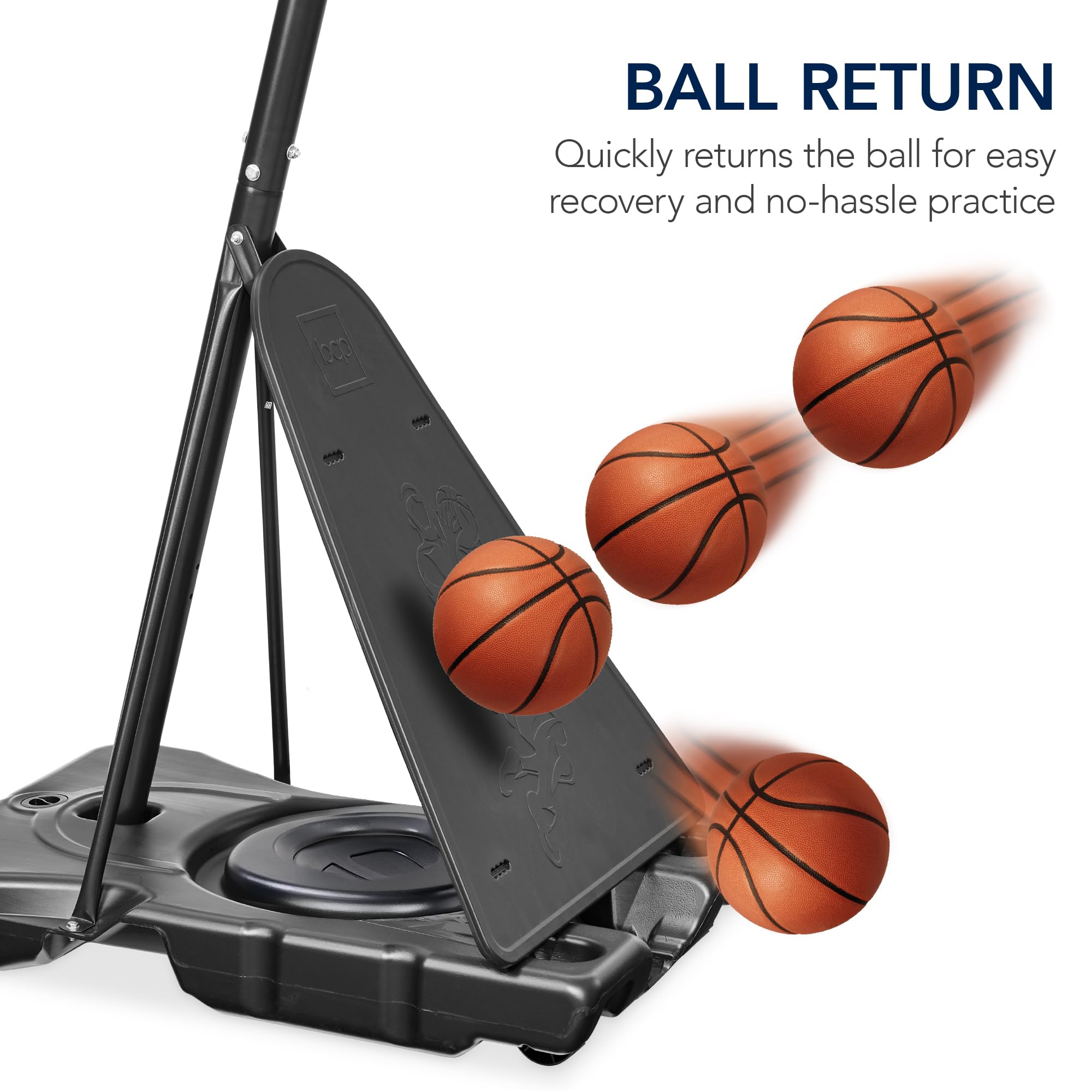 Best Choice Products 4.4-10Ft Adjustable Regulation Basketball Hoop, Portable Goal W/Shatterproof Backboard, Ball Return, Base G