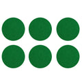 Kasteco 6 Pack Self Adhesive Air Hockey Mallet Felt Pads, Green, 94mm