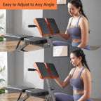 Fitks360 Adjustable Weight Bench 1000Lbs- Multi-Functional Full Body Workout Equipment: Hyperextension, Roman Chair, Sit-Up Benc