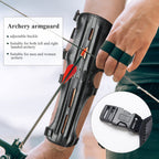 Toparchery 12'' Ultra Light Weight Leather Arm Guard Adjustable 4 Strap For Archery 1Pk