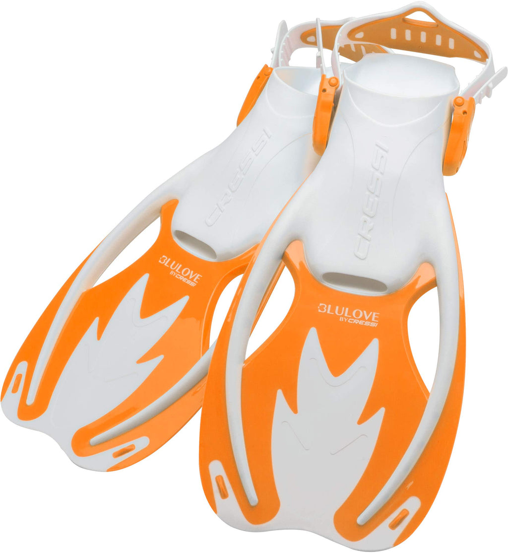 Cressi Rocks Kids Set, White/Orange, S/M