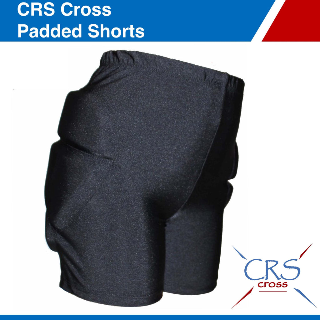 Crs Cross Padded Figure Skating Shorts - Crash Pads Shorts For Butt, Hips, And Tailbone (Youth Large Black)