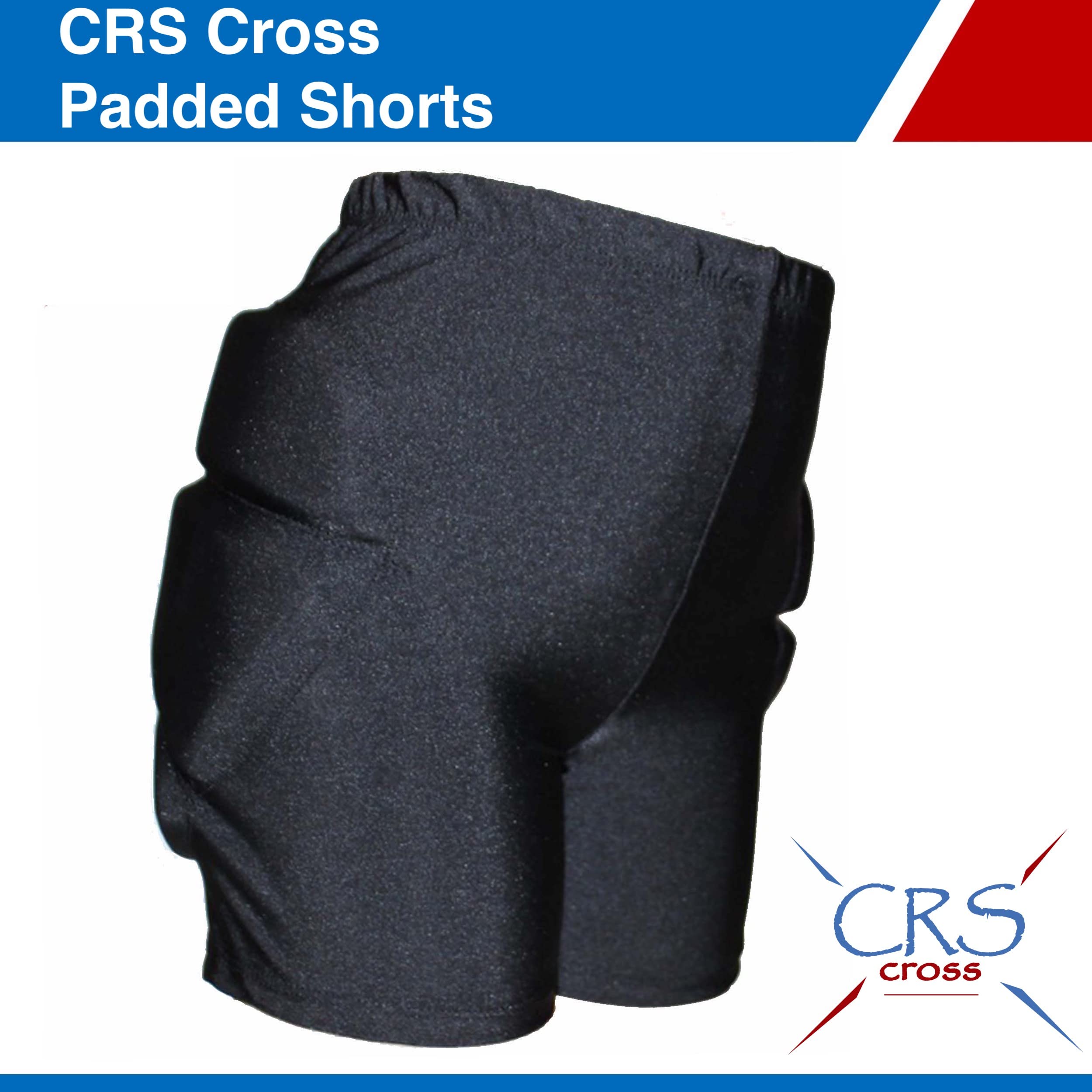 Crs Cross Padded Figure Skating Shorts - Crash Pads Shorts For Butt, Hips, And Tailbone (Youth Large Black)