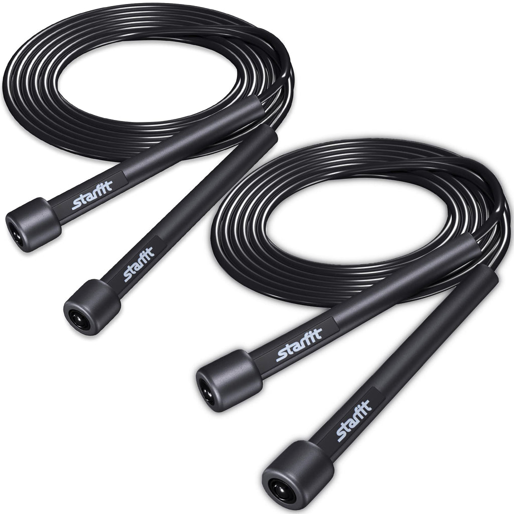 Starfit Lightweight Jump Rope 2Pcs For Fitness And Exercise - Adjustable Jump Ropes With Plastic Handles - Tangle-Free Skipping 
