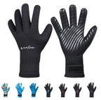 Omgear Neoprene Gloves Diving Wetsuit Gloves 3Mm 5Mm Glued Anti-Slip Flexible Thermal With Adjustable Waist Strap For Snorkeling