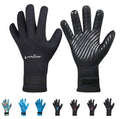 Omgear Neoprene Gloves For Snorkeling Diving Kayaking Surfing Spearfishing All Watersports (Black, Xl)