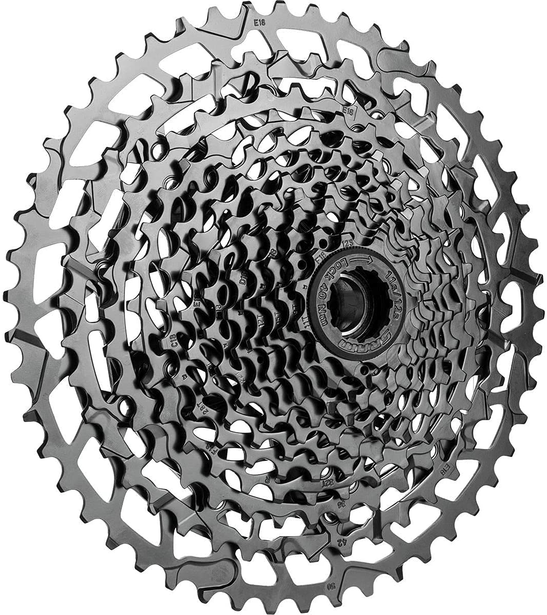 Sram Nx Eagle Pg-1230 Cassette - 12 Speed, 11-50T, Black