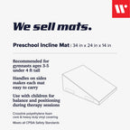 We Sell Mats Preschool Gymnastics Incline Mat, Cheese Wedge Skill Shape, Tumbling Mat For Gymnastics Training, Cheerleading And