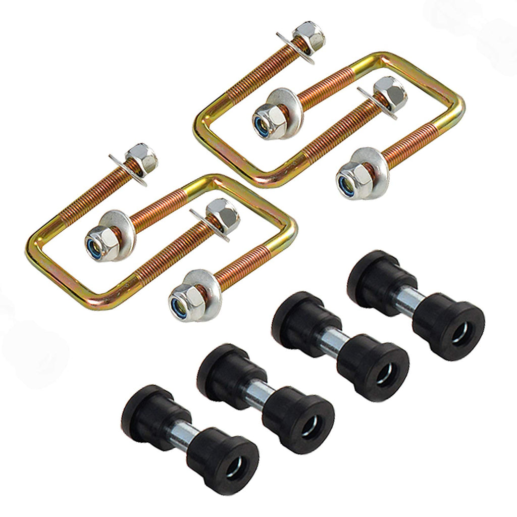 Roykaw Ezgo Txt Rear Heavy Duty Leaf Spring W/Bushings & Sleeves Kit For 1994-Up Golf Cart - 4 Leaf