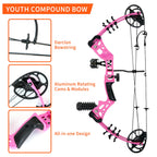 Akchoer Compound Bow And Arrow Kit Youth Bow And Arrow Set, 15-45 Lbs Draw Weight, 18-29 Draw Length, Right Handed Bow For Begin