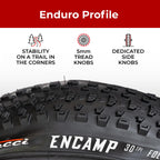 Fincci Encamp Pair Of Foldable 26 X 2.25 Mountain Bike Tire 57-559 For Road Mtb Offroad Bicycle - 26X2.25 Inch Bike Tires 2 Pack