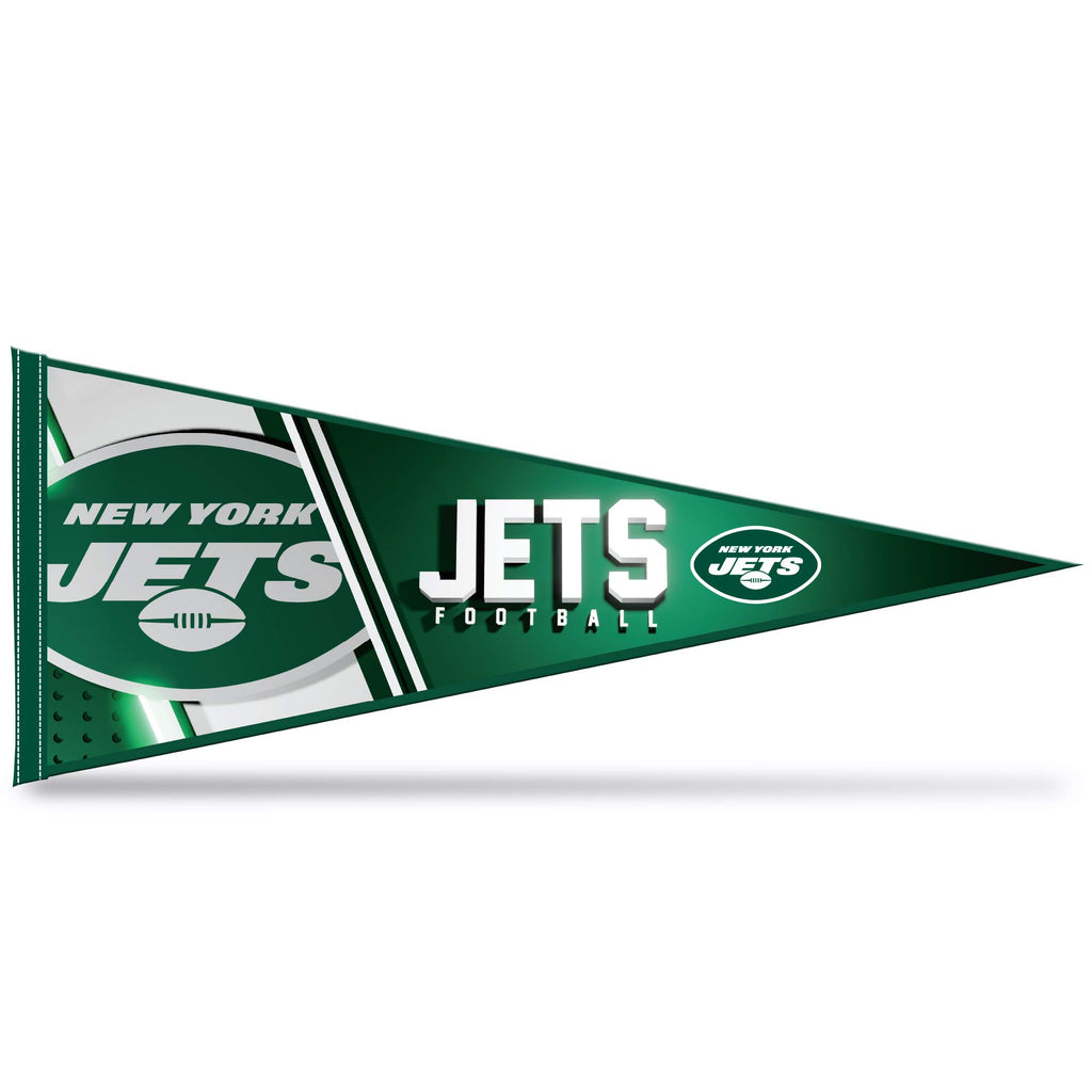 Rico Industries Nfl Football New York Jets Primary 12'' X 30'' Felt Wall D  Cor Pennant - Great For Home/Bed Room/Man Cave D  Co