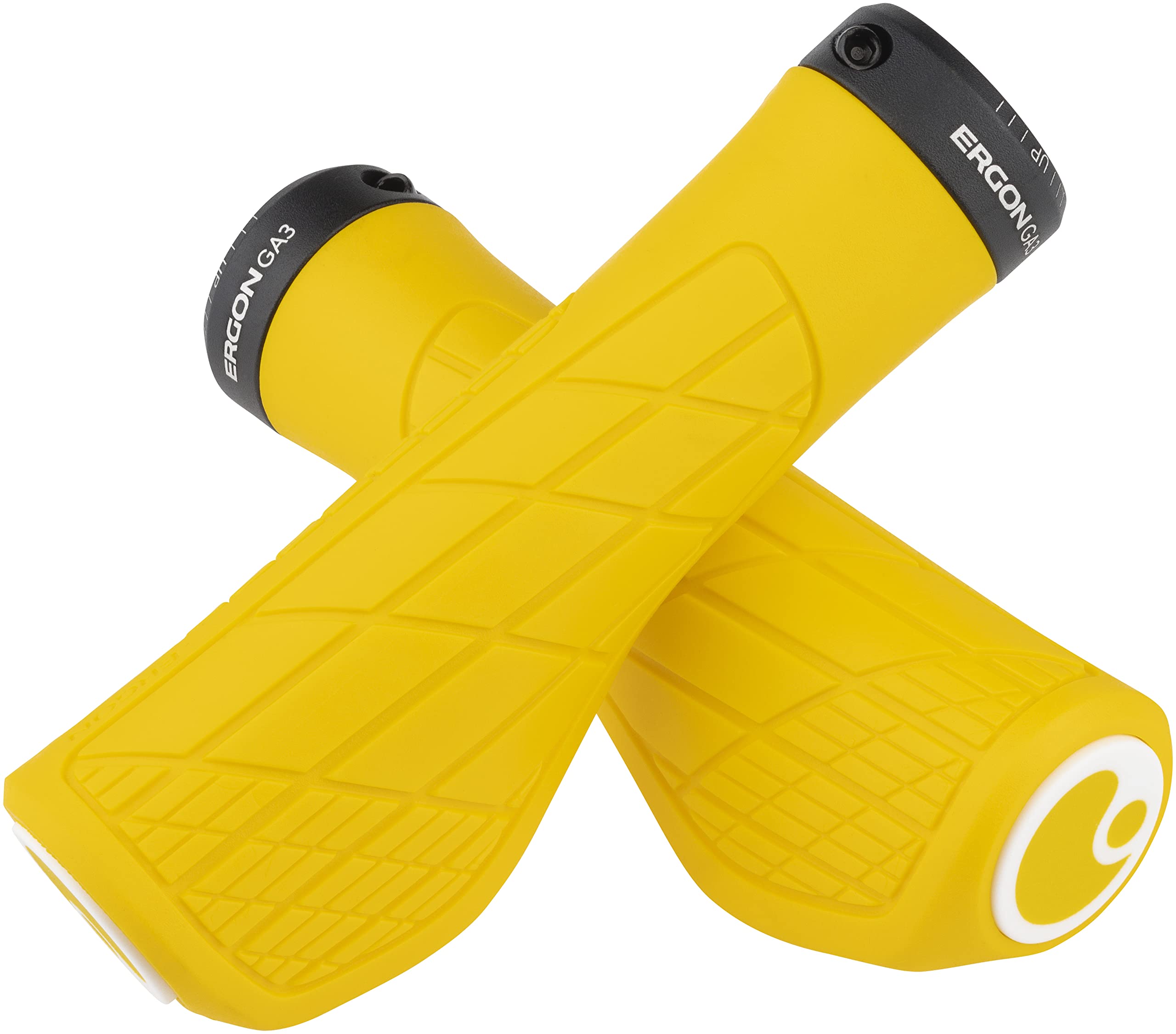 Ergon - Ga3 Ergonomic Lock-On Bicycle Handlebar Grips Standard Compatibility For All Mountain, Xc, Trail, Touring Bikes Bikes La