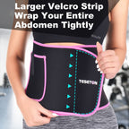 Teseton Sweat Band Waist Trainer For Women, Wasit Trimmer For Women Men, Sweat Belt, Wraps Waist Trainer For Belly Fat, Stomach