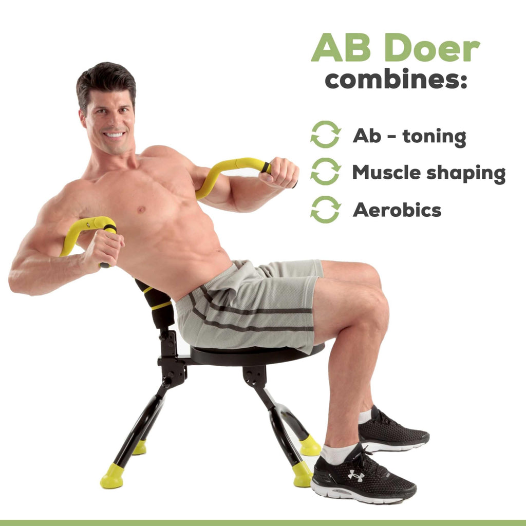 Ab Doer 360 Pro Kit Home Gym - Abs, Muscle And Aerobic Workout To Burn Calories And Work Muscles Simultaneously, Compact Foldabl
