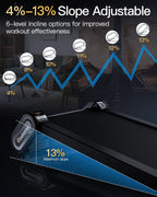 13% 6-Level Walking Pad With Auto Incline - Akluer Under Desk Treadmill For Home Office, 330Lbs Capacity Compact Treadmill With