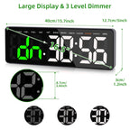 Anexer 16.5 Large Led Timer With Remote Control - Multifunction Countdown Clock For Gym, Hiit, Mma Training, Wall/Desktop Mount,