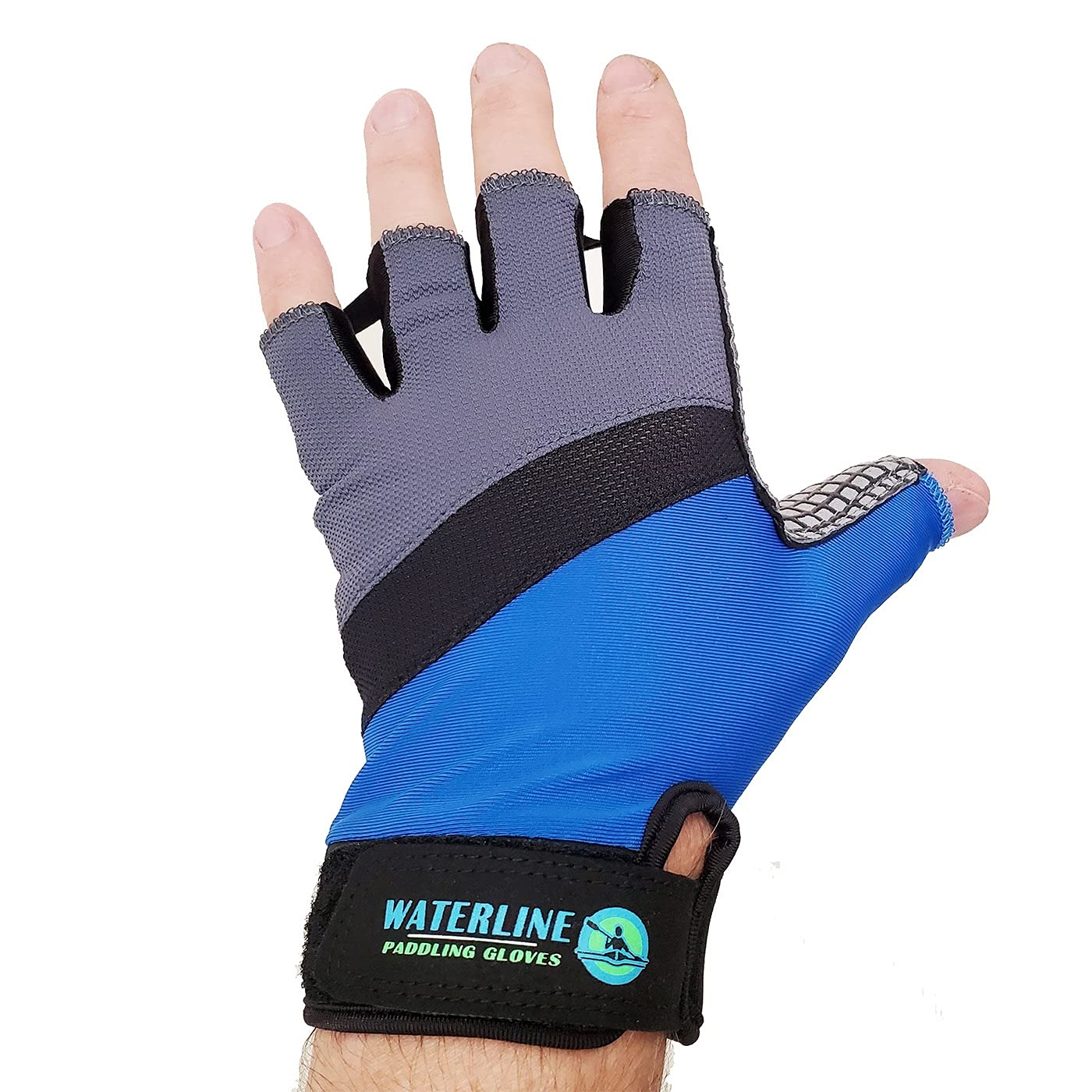 Waterline Half Finger Paddling Gloves For Kayaks, Canoes And Sup Paddle Boards (Small)