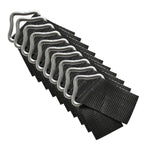 Trampoline Triangle Buckle, 10Pcs Triangle Rings Buckle V-Rings, High Strength Erosion Resistance Metal Triangle Ring Buckle For