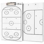 Murray Sporting Goods Dry Erase Coaches Clipboard | Double-Sided Dry Erase White Board (Hockey)