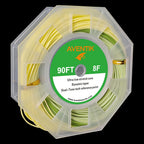 Aventik Weight Forward Fly Fishing Line Floating Percerptionline Ultra Low Core 2Pcs Welded Loop (Light Green+Dark Green+Yellow,
