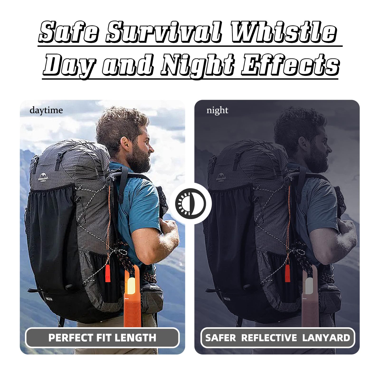 Eayson 4 Pcs Emergency Whistle-Super Loud Survival Whistle With Lanyard For Safety Alert,Boating,Swimming,Kayaking,Hiking,Campin