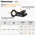Triwonder 31.8 Bike Stem - 35 Degree, 70Mm, 80Mm, 90Mm - Mtb Stem For Road, Mountain, Bmx Bikes (Black, 31.8 X 80 Mm)