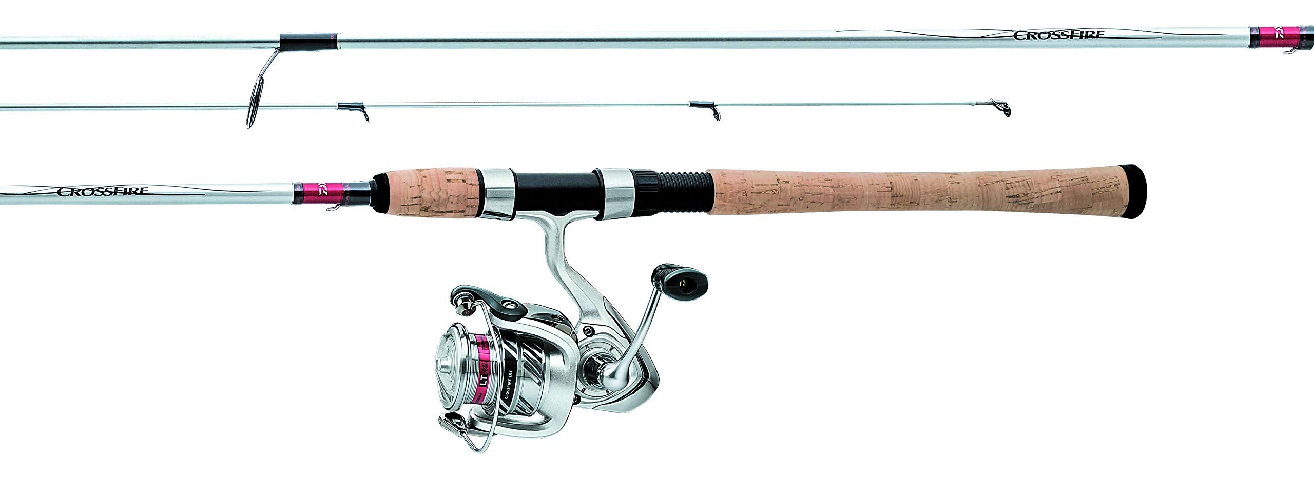 Daiwa Crossfire Lt Spinning Combo 6'6'' 2Pc Medium (Cflt25G662M), Silver