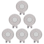 Onedigi 6Pcs Golf Hat Clips Magnetic Golf Ball Marker Holders For Golf Hats Caps Gloves Nickel-Plated Alloy Clips For Metal Golf