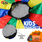 Gsi Kids Play Parachute Rainbow Parachute Toy Tent Game For Children Gymnastics Cooperative Play And Outdoor Playground Activiti