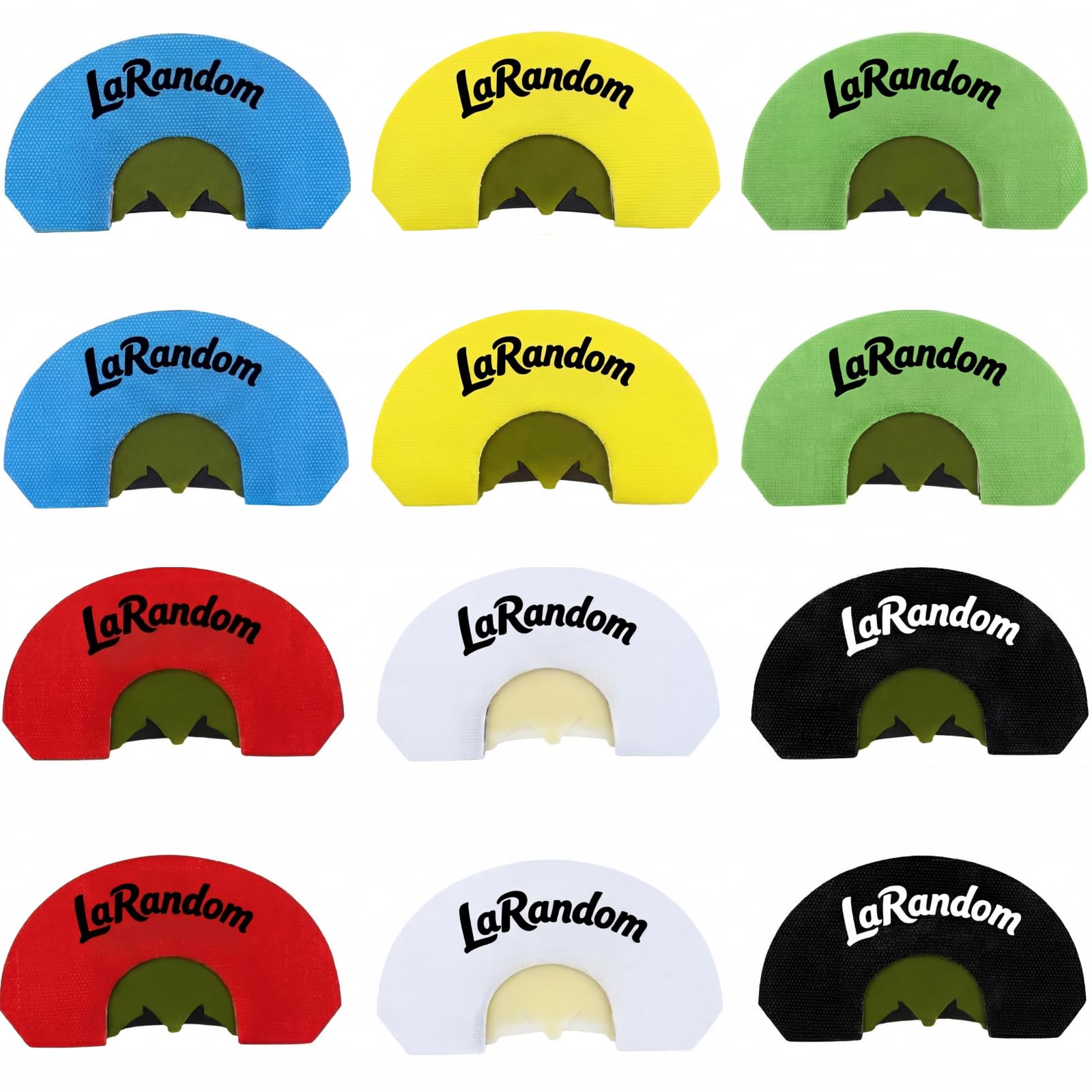 LaRandom 12 Pack Turkey Mouth Calls for Hunting Diaphragm Turkey Calls Variety of Reed Cuts for Realistic Hen Sounds Nice Gift f