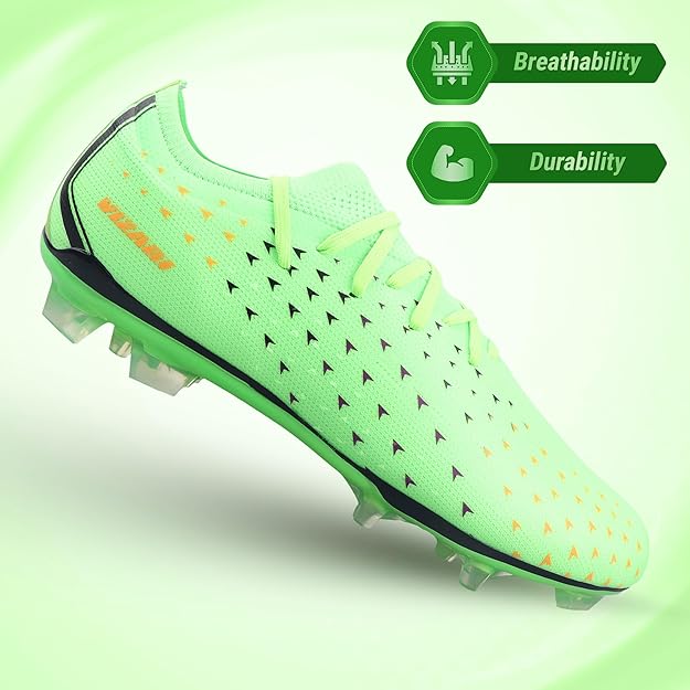 Tioga Adult Firm Ground Soccer Cleats - Lime - Vizari Sports
