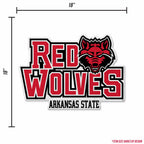 Rico Industries Ncaa Arkansas State Red Wolves Primary Shape Cut Pennant - Home And Living Room D  Cor - Soft Felt Ez To Hang