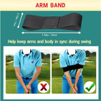 Muskulo Monstro Golf Swing Trainer Aids Set, Golf Posture Correction Tools, 6 Pcs-Arm Band, Elbow Correction, Wrist Hinge Traine