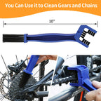 Anndason 8 Pieces Precision Bicycle Cleaning Brush Tool Including Bike Chain Scrubber, Suitable For Mountain, Road, City, Hybrid