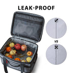 Tourit Cooler Bag 48-Can Insulated Soft Cooler Large Collapsible Cooler Bag 32L Lunch Coolers For Picnic, Beach, Work, Trip, Gre