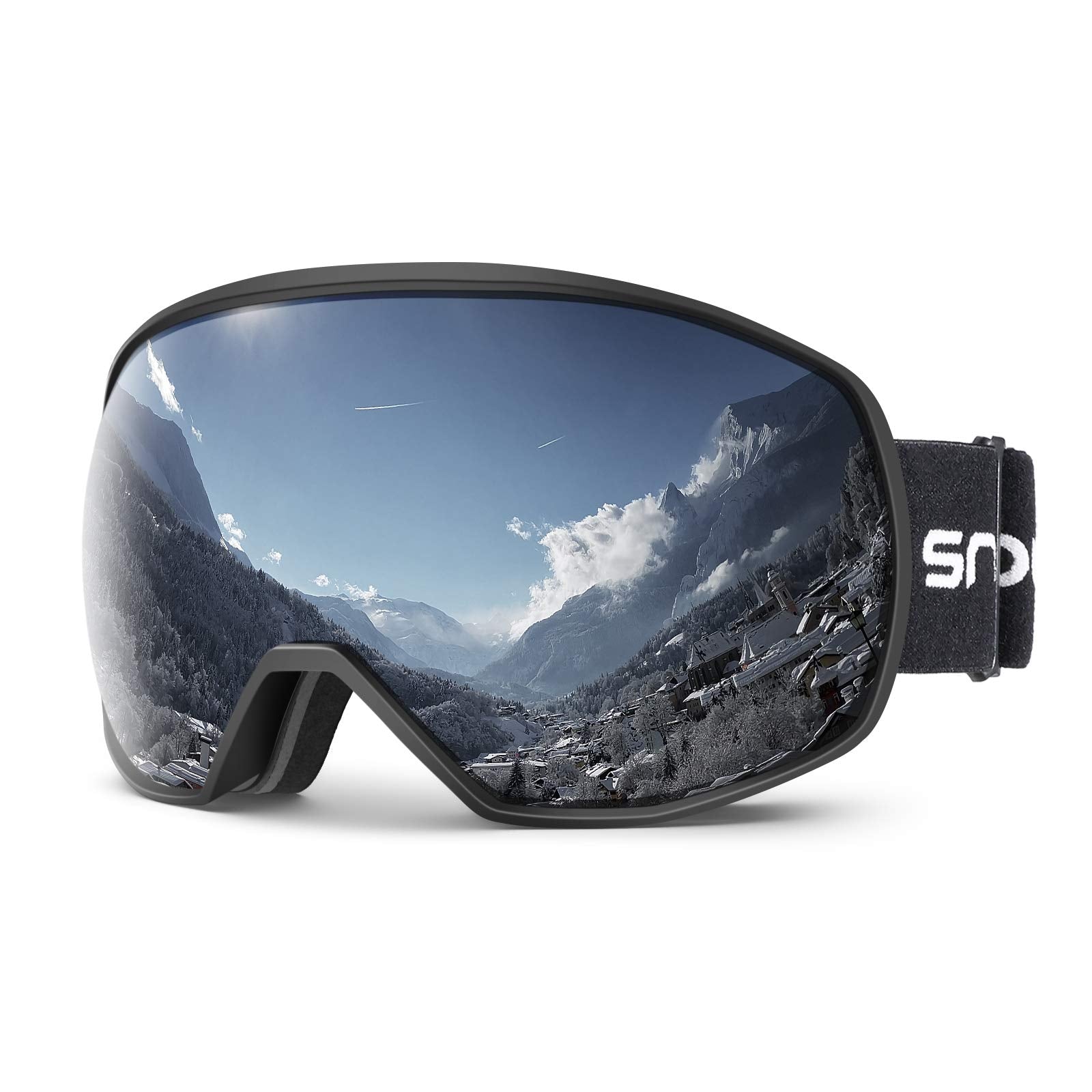Snowledge Ski Snow Goggles for Men Women, Snowboard Goggles with UV Protection, Anti-Fog Dual Lens Skiing Goggles for Skiing Sno