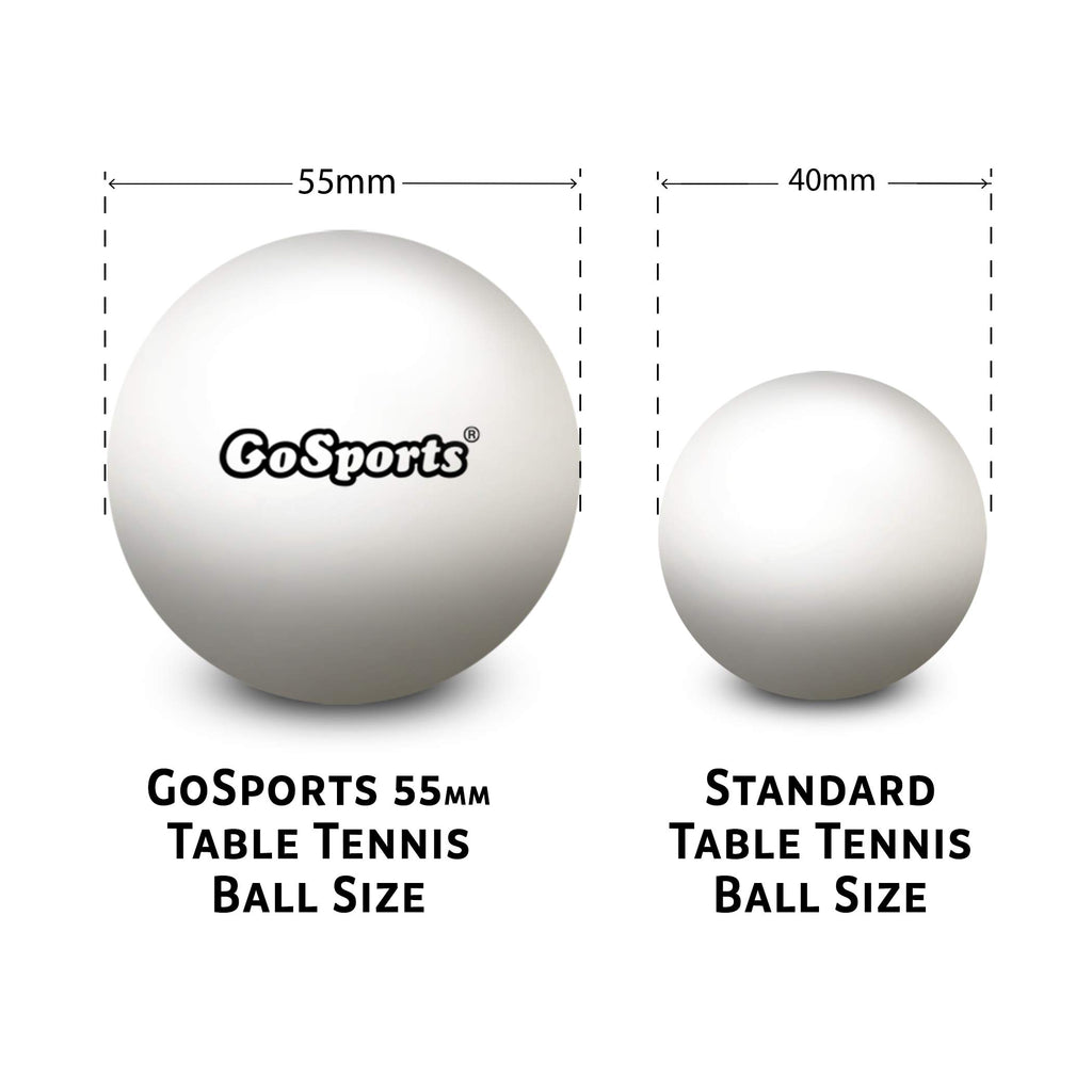 Gosports 55Mm Xl Table Tennis Balls 12 Pack - Jumbo Table Tennis Balls For Training Or Other Toss Games
