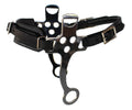 Challenger Horse Adjustable Black Leather Padded Training Bitless Hackamore 35Rt01Bk